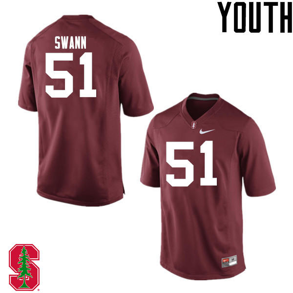 Youth Stanford Cardinal #51 Jovan Swann College Football Jerseys Sale-Cardinal